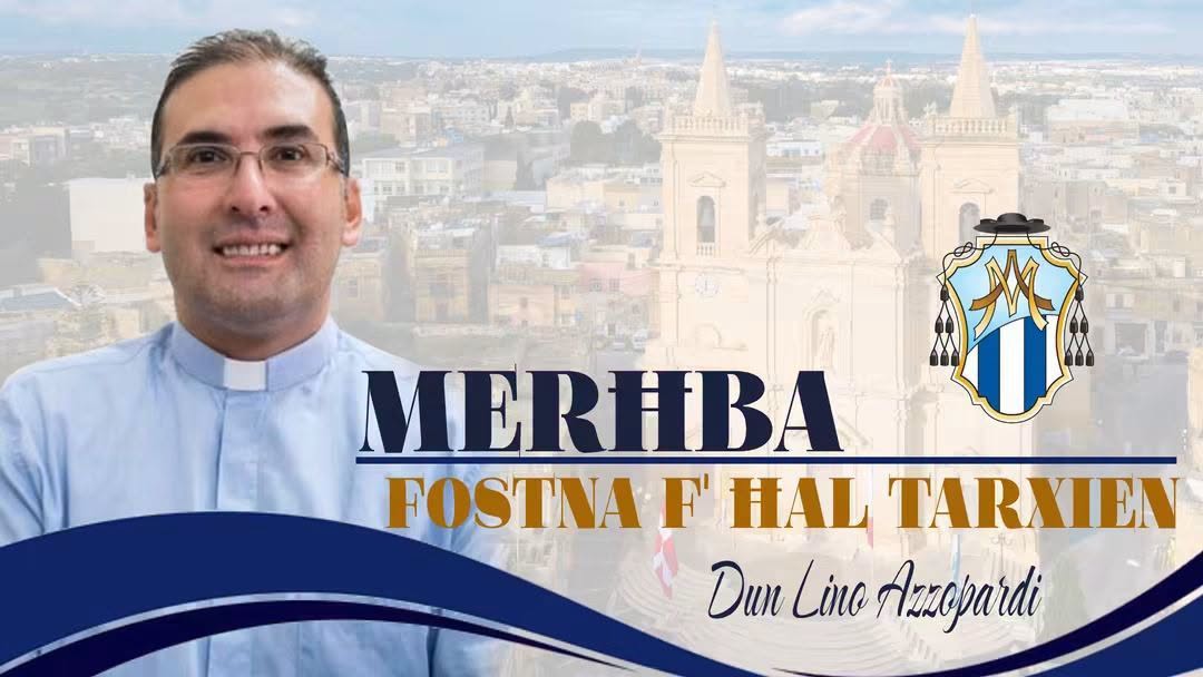 Parish welcome graphic for Dun Lino Azzopardi